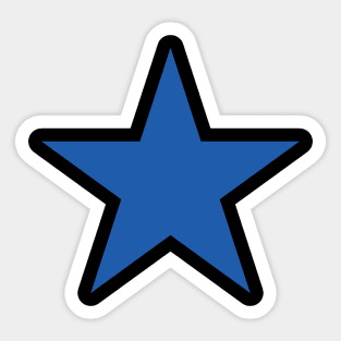 Blue star Sticker